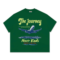 T-shirts ODM OEM Boxy Ombre Confortables et Oversize Brodés pour Ados et Grandes Tailles en Tissu Gaufré Court Écologique