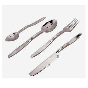 Ensemble de couverts en acier inoxydable, finition argent mat, poignée faite à la main, Style occidental, cadeau de mariage, Unique et élégant - Product Image 4