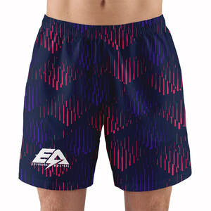 Short de bain court pour homme Sublimation tissée avec deux poches profondes à l'ourlet latéral Short de plage basique en polyester 6XL - Product Image 1