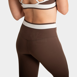 Leggings de sport taille haute personnalisés, leggings de yoga fitness pour femmes, pantalons de levage des fesses en spandex polaire 100% coton - Product Image 6