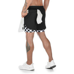 Pantalones Cortos Deportivos 2 en 1 para Hombre, con Cordón Ajustable, de Secado Rápido y Transpirables - Product Image 2