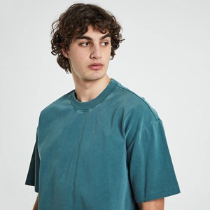 Camisetas de manga corta de color de alta calidad para hombre, ropa de verano, cuello redondo, algodón de gran tamaño, diseño de logotipo personalizado, Camiseta de algodón 100% para hombre - Product Image 5
