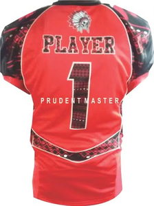 เสื้อฟุตบอลวิทยาลัยอเมริกันแบบปรับแต่งได้ชุดไซส์ใหญ่พิเศษระบายอากาศได้ดีสำหรับผู้ใหญ่ออกแบบชื่อทีมของคุณเอง - Product Image 5