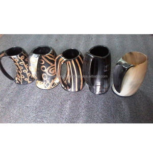 Mug à boire en corne de buffle sculptée de qualité supérieure 100% Grande capacité Viking Boisson au meilleur prix - Product Image 2