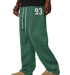 Pantalon évasé pour homme, tissu extensible, pantalon de compression pour la course à pied, vêtements d'hiver, design tendance, pantalon à patchwork - Product Image 4