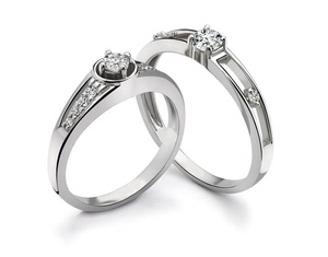 Anillos de Oro Blanco de 18K con Diamantes Cultivados en Laboratorio, Corte Brillante de 1 Quilate, Joyería Romántica para Boda, Alta Calidad, Certificado IGI - Product Image 3