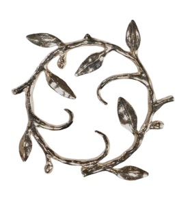 Salvamanteles de aluminio Floral de mesa decorativa única, acabado en níquel, estilo moderno, respetuoso con el medio ambiente, soporte para posavasos - Product Image 5