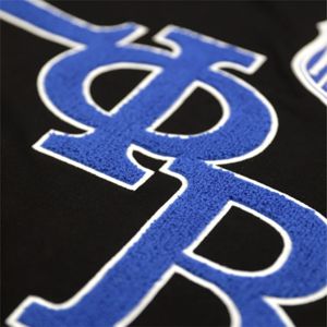 ZPB Sweatshirt - <b>Black</b> 100% Cotton <b>Fleece</b> Zeta Phi Beta Sweatshirt with Team Logo Chenille Embroidery Sorority Gear - Product Image 3
