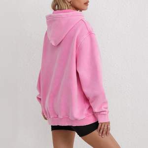 Customized 100% Cotton Hoodie Digital Tie-Dye Acid Wash <b>3D</b> Embroidery Stonewashed Techniques OEM Service Front Placement - Product Image 4