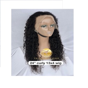 24 ''Natural rizado 13x4 HD encaje pelucas 100% visón camboyano sin procesar extensiones de cabello humano virgen de templo indio dibujado solo - Product Image 6