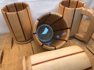 Taza de café de madera de teca hecha a mano de alta calidad, capacidad de 1l para té, agua, utensilios de cocina, venta al por mayor de proveedor indio - Product Image 5