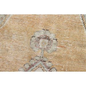 Alfombra de 3.5x7.3 pies, Alfombra Turca Vintage, Alfombra de Lana Amarilla - Product Image 5