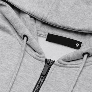 Sudadera con capucha de lana ligera de moda para hombre con estampado DTF, bolsillos delanteros con cremallera, cuello con capucha para invierno, poliéster/algodón - Product Image 6