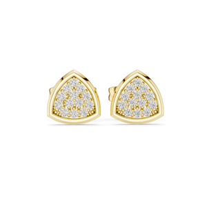 Boucles d'oreilles en diamant de laboratoire 0,156 CT pour femmes, clarté VVS-VS EF, or massif 14 carats plaqué rhodium, certifiées IGI, pour mariage et fiançailles - Product Image 2