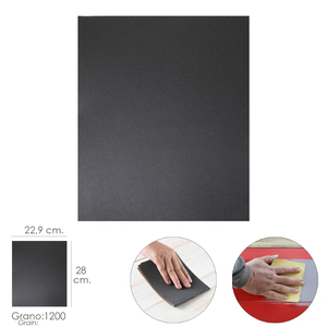 Carta Abrasiva ad Acqua Grana 1200, 1 Foglio 28x22,9 cm. - Product Image 1