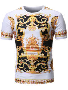 Logo personnalisé 100% coton Designer T-shirt uni pour hommes grande taille motif solide 200 grammes tissu poids avant placement - Product Image 1