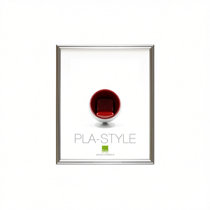 BASIC PLA STYLE <b>Plastic</b> <b>Frame</b> Metallic Silver PLA01 AACR23 60x80cm for Bubola & Naibo Readymade Product Category - Product Image 2