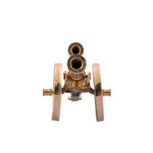 Cañón Decorativo de Latón Dorado ECraftIndia, Rojo y Marrón, 11 cm, para Decoración del Hogar, Material de Latón Premium - Product Image 4