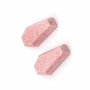 มาใหม่12X22มม. สีชมพู thulite Cabochon ธรรมชาติขั้นตอนเรียบตัดโลงศพรูปร่างเครื่องประดับทำหินรักษาอัญมณีหลวม - Product Image 4