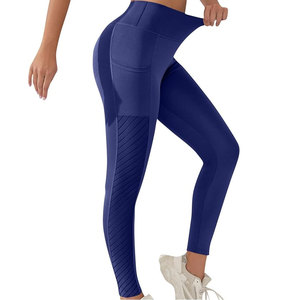 Leggings de yoga de fitness respirants décontractés en coton de haute qualité pour femmes vêtements de sport de grande taille en vente au prix de gros - Product Image 3