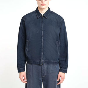 Veste en jean pour hommes Fournisseur OEM d'usine Logo personnalisé Vente en gros Mode décontractée tendance Streetwear Vestes en jean pour hommes - Product Image 1