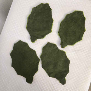 แผ่นรองแก้วงานฝีมือคุณภาพสูง ประดับลูกปัด ดีไซน์คลาสสิก รูปทรงสี่เหลี่ยม เป็นมิตรกับสิ่งแวดล้อม รับทำโลโก้  ด้านหลังทำจากโพลีเอสเตอร์ (ขนาด 4x4 นิ้ว) - Product Image 4