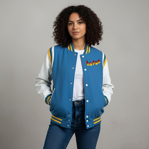 Chaqueta Universitaria Acolchada de Algodón de Corte Holgado Hecha a Medida, Nueva Llegada 2025, Chaqueta Gruesa con Logotipo Bordado en Chenilla Personalizado - Product Image 1