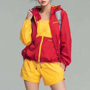 OEM Hiking Mountain Rain Suit Ladies Rain <b>Camping</b> <b>Wind</b> <b>Breaker</b> Shorts Set 100% Polyester Nylon Spandex Windbreaker Suit Women's - Product Image 1