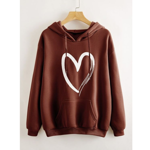 Sweats à capuche pour femmes Sweats à capuche à motif solide d'hiver brodés imprimés du Bangladesh - Product Image 6