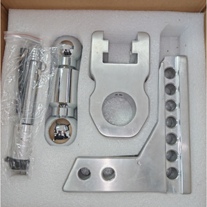 Supports de remorquage réglables Vypart de 6 pouces en aluminium chromé pour boules de remorquage en acier, compatibles avec les récepteurs de 2 pouces pour remorques - Product Image 4