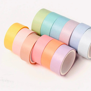 Cinta Adhesiva Decorativa Washi, 20 Colores Pastel Sólidos Multicolor - Colores Surtidos en Stock - Product Image 6