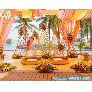 Outdoor Haldi Ceremony Decoration Props Exclusive Wedding Haldi Event FRP Urlis Special Hindu Wedding Haldi Event Decoration