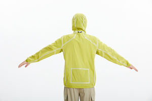 Veste coupe-vent unisexe polyvalente à capuche, technologie 3-en-1, imperméable, anti-taches d'huile, respirante, fermeture éclair sur le devant, logo, pour les promenades en ville - Product Image 6