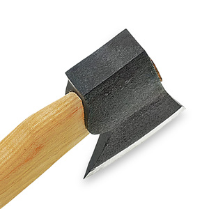 Pedidos a granel personalizados al por mayor, servicio OEM ODM, hacha de acero inoxidable de alto carbono con mango de fibra de vidrio de madera, herramienta para acampar - Product Image 3