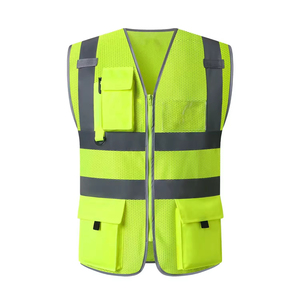 Chaleco de Seguridad de Talla Grande Hecho a Medida, Alta Calidad, 100% Poliéster, Duradero, Reflectante, UPF 50, Transpirable, Ropa de Trabajo, Nueva Llegada - Product Image 3