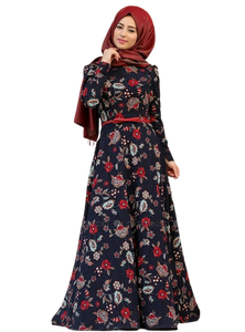 Nuevo Diseño a Rayas, Vestido Turco de Moda para Bodas, Ropa Elegante para Mujer, Abaya Larga de Polietersulfona para las Cuatro Estaciones - Product Image 3