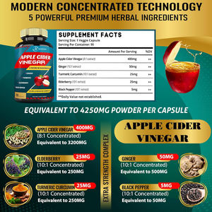 แคปซูลแอปเปิ้ลไซเดอร์วิตามินเอลเดอร์เบอร์รี่ ขายดี แคปซูลวีแกนสำหรับควบคุมน้ำหนัก ดีท็อกซ์ ช่วยระบบย่อยอาหาร - Product Image 2
