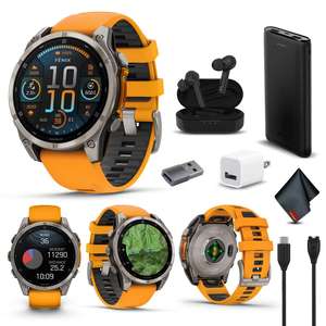 Livraison Gratuite Garmin Fenix 8 Pro Montre Connectée GPS Multisports Premium en Aluminium Batterie 4000mAh Lampe Torche LED DIY OEM 1 An - Product Image 3