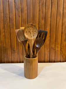 Cuchillo de mantequilla de Venta caliente Juego de herramientas de ensalada de madera personalizada Artesanías artísticas Utensilios de servicio populares - Product Image 4