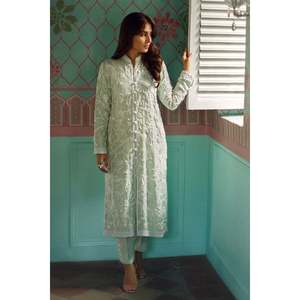 <b>Women's</b> Floral Crepe Pant Suit-Loose Fit <b>Short</b> Top & <b>Trousers</b> <b>for</b> Spring/Summer - Product Image 2