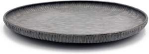 Métal galvanisé Plateau rond de 7.8 pouces Plateau décoratif Bords ondulés - Product Image 6