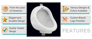 Fournisseur authentique vendant largement des articles sanitaires de qualité optimale urinoir mural en céramique toilette d'Inde - Product Image 3