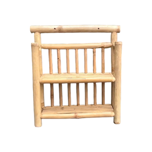 Porte-revues pliable en bambou, support de journal et de livre en bambou naturel fait à la main - Product Image 4