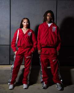 Vêtements de sport vintage, ensemble de survêtements coupe-vent, veste en nylon avec logo brodé sur mesure pour hommes, ensembles de pantalons de survêtement, vêtements d'extérieur, survêtement - Product Image 1