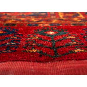 Alfombra de Lana Anudada a Mano Kiaan, Rojo Naranja Paem-498, Patrón Geométrico Abstracto, Kilim para el Hogar, Rectangular 9x12, para Entrada, Habitación Juvenil - Product Image 3