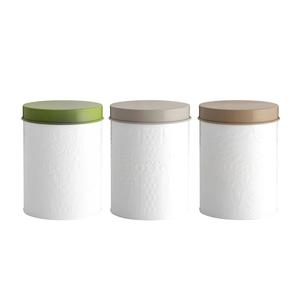 Recipiente de metal con recubrimiento de polvo blanco Caja de almacenamiento hecha a mano de calidad superior Recipiente de metal de lujo al por mayor con estilo clásico - Product Image 6