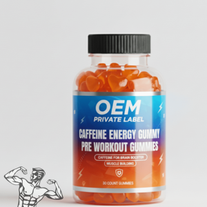 OEM Etiqueta Privada Cafeína Energía Gummy Pre Entrenamiento Gummies Cafeína para Brain Booster Muscle - Product Image 2