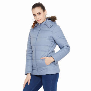 Best Selling Women's Puffer Jacket Winter Warm Casual Breathable Woven Waterproof with Custom Logo - Product Image 3
