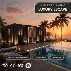 Villa préfabriquée <span class=keywords><strong>de</strong></span> luxe en bordure <span class=keywords><strong>de</strong></span> mer, maison flottante modulaire, capacité d'adaptation aux lacs et rivières, design moderne pour les centres <span class=keywords><strong>de</strong></span> villégiature - Product Image 1