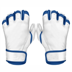 Baseball Batting Gloves Latest design OEM Wholesale <b>Adjustable</b> <b>Strap</b> Hand Protection Sports Leather Equipment Batting Gloves - Product Image 6